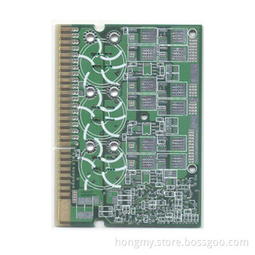 Double-sided PCB with Gold Fingers and Lead-free HASL Surface Treatment